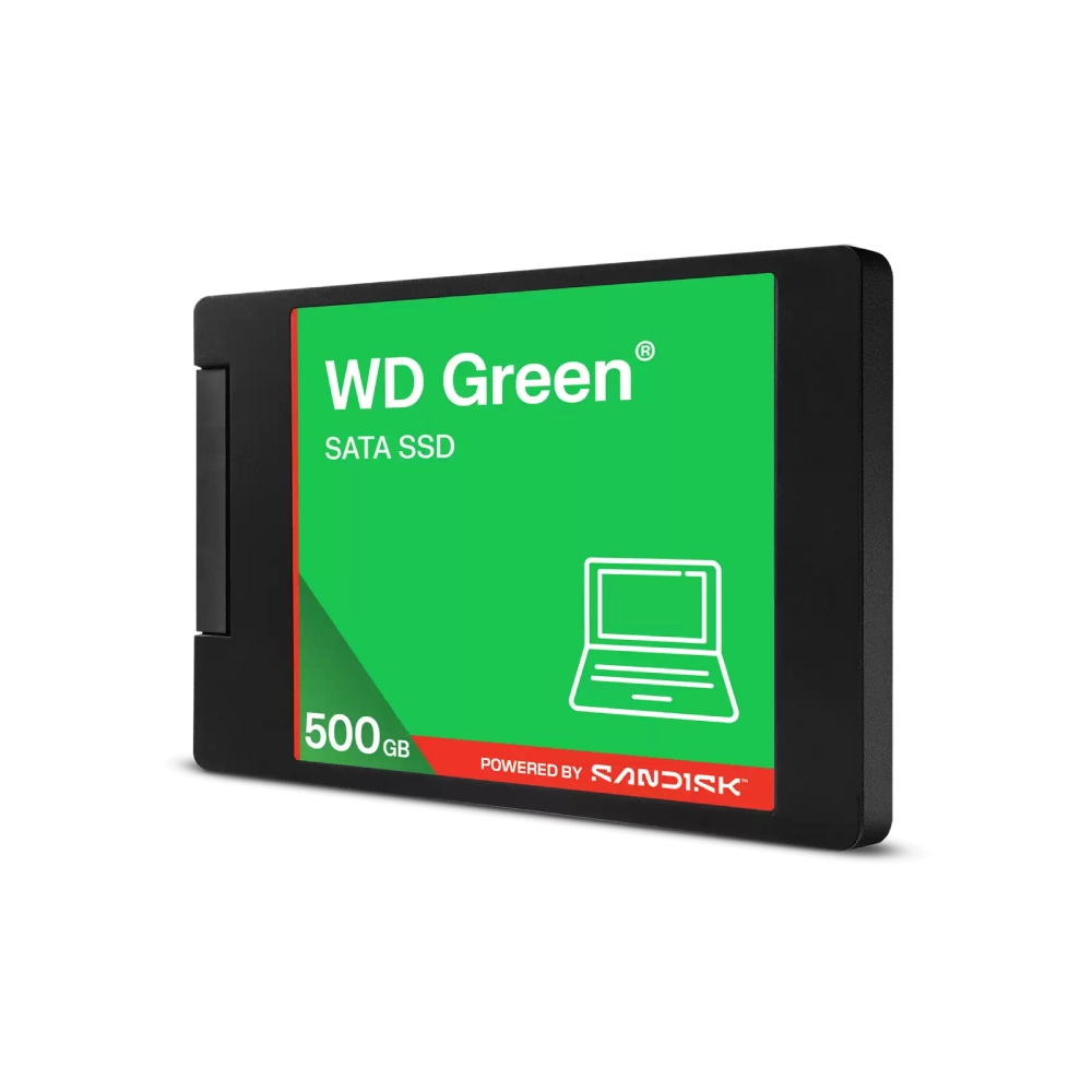 WD Internal SSD 500GB SATA Green view 2